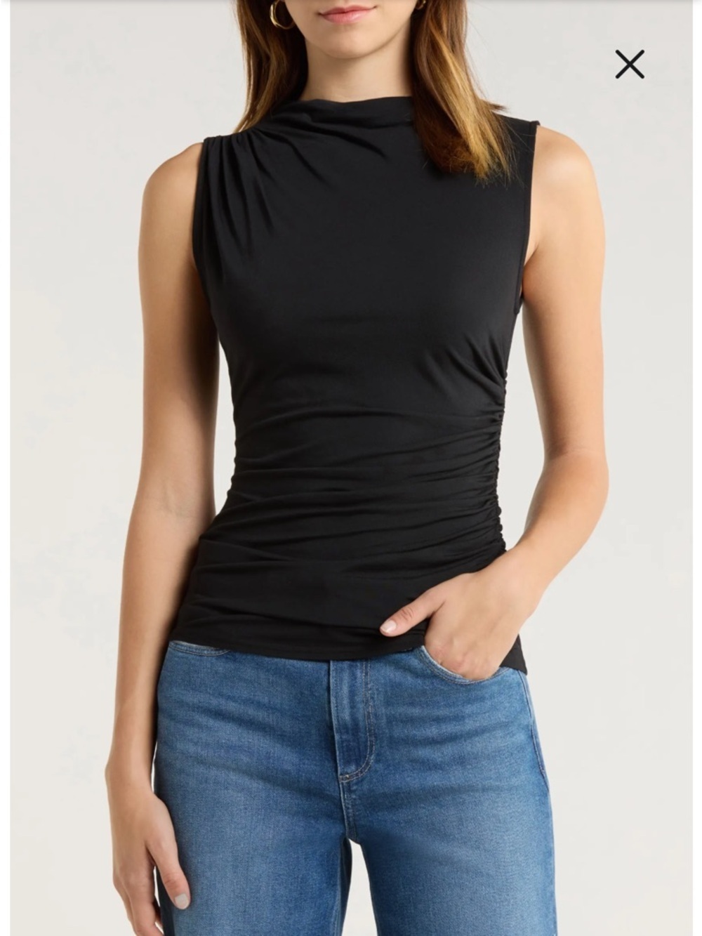Rails Christen Ruched Sleeveless Top NWT